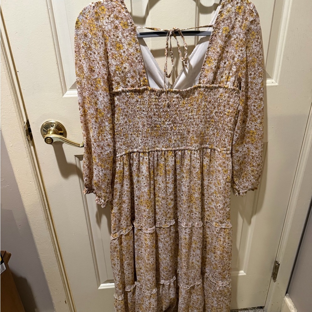 Sincerely Jules Yellow and White Floral Dress